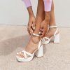 Shoes * | Princess Polly Lower Impact Caprice Heels White