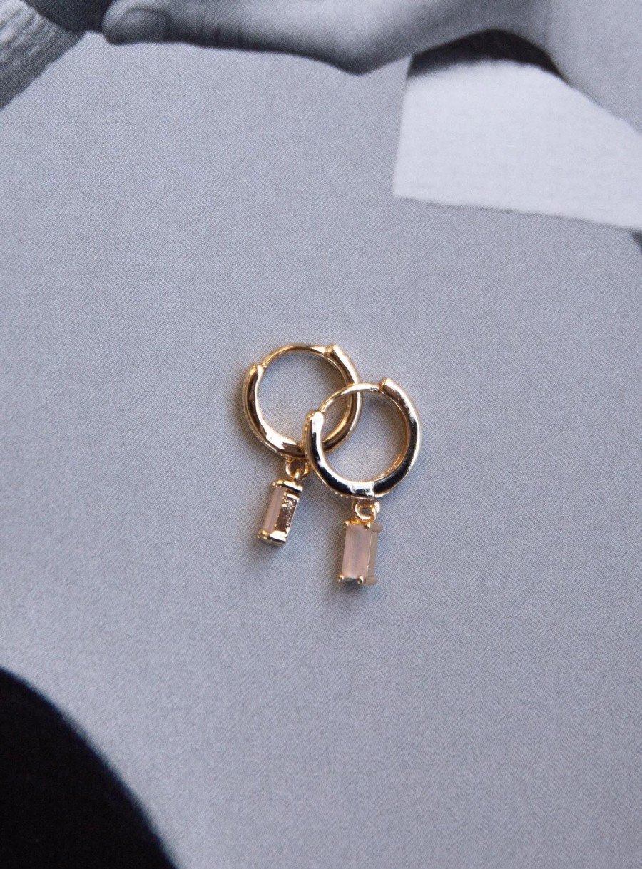 Accessories * | Princess Polly Celes Earrings Gold / Pink