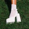 Shoes * | Windsor Smith Monaco Platform Heels White