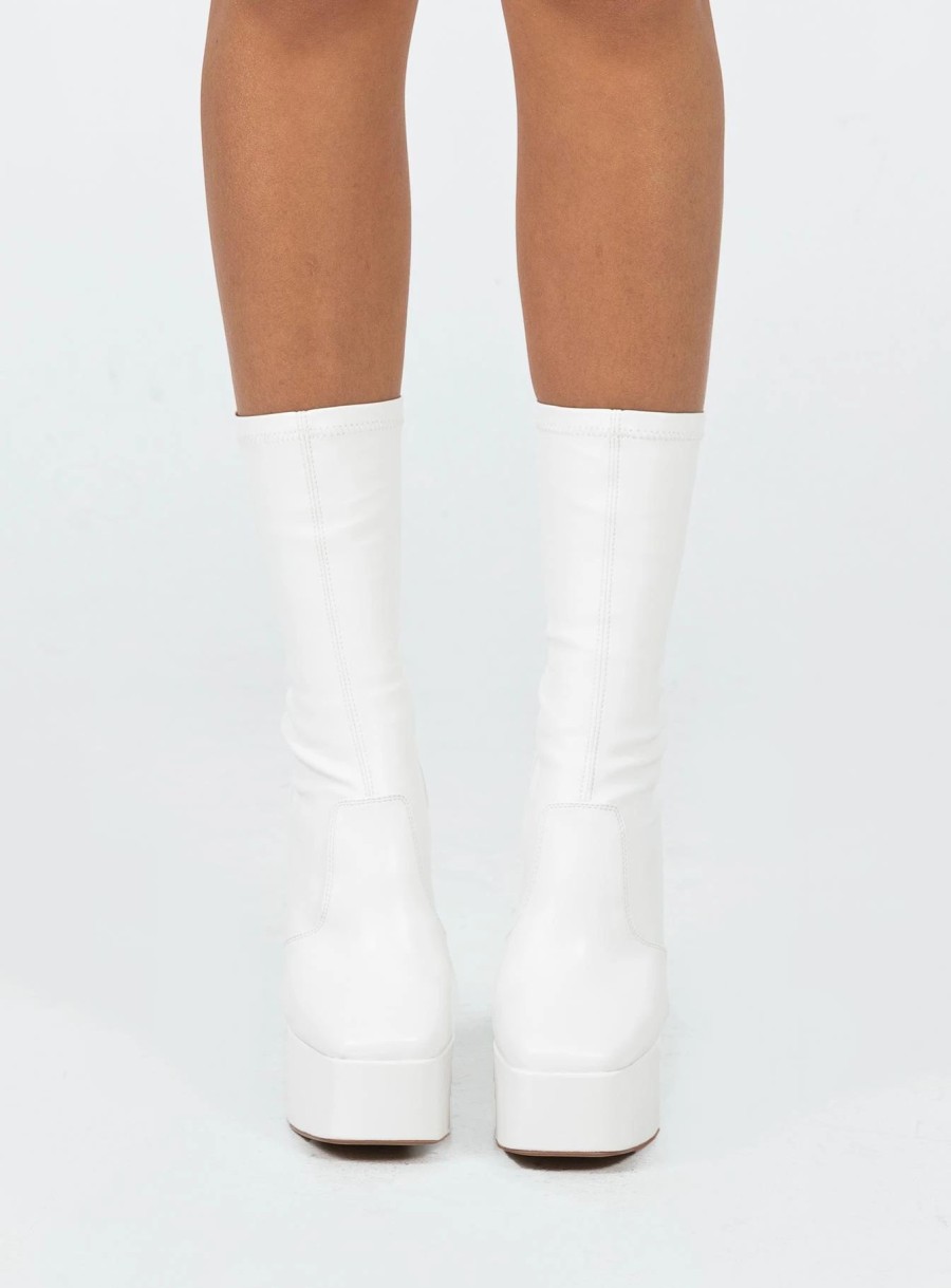 Shoes * | Windsor Smith Angelz Platform Boots Snow