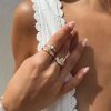 Accessories * | Princess Polly Lower Impact Hosanna Ring Pack Gold