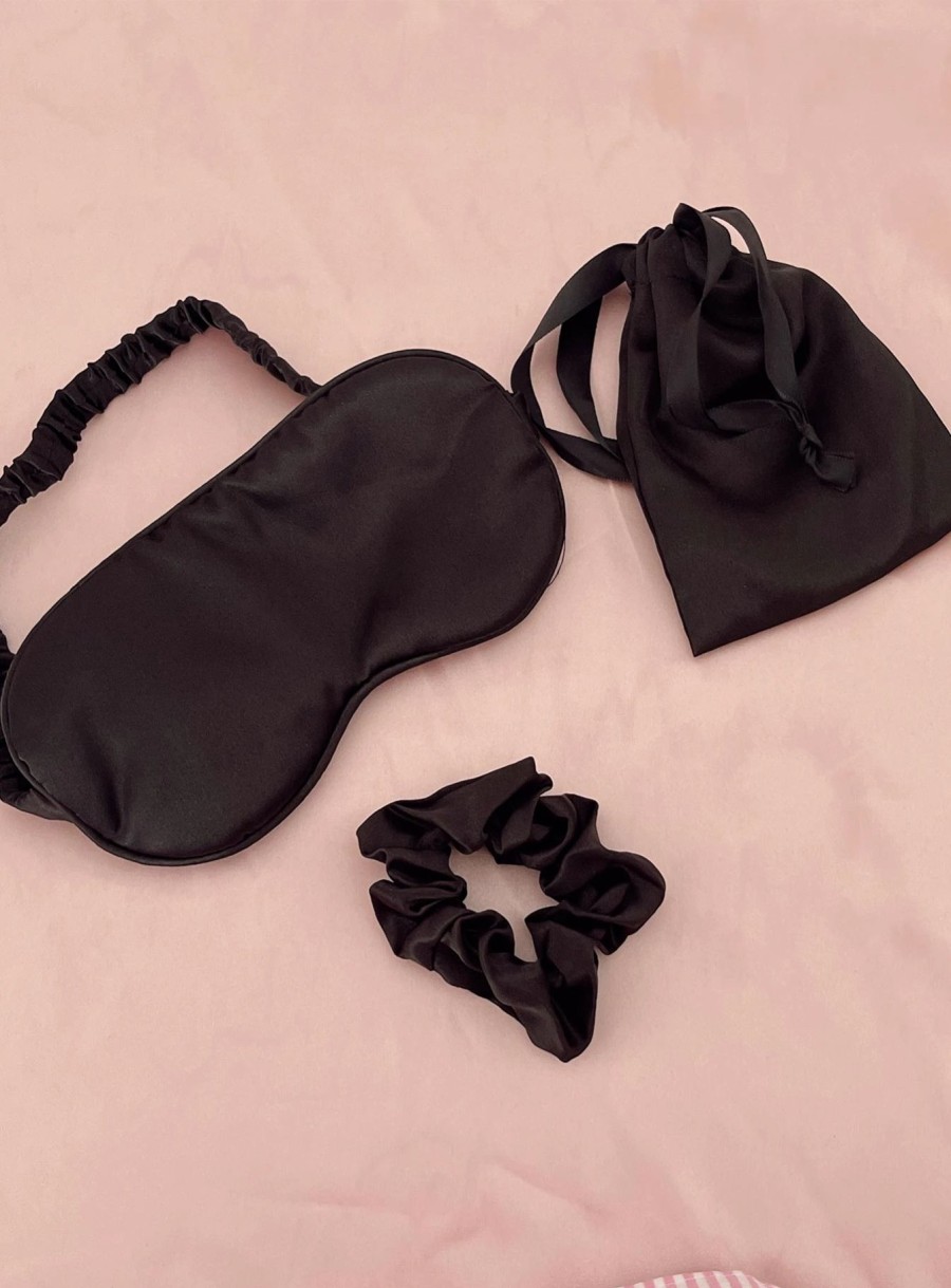 Accessories * | Princess Polly Liza Sleep Set Black