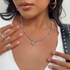 Accessories * | Princess Polly Julius Heart Necklace Silver