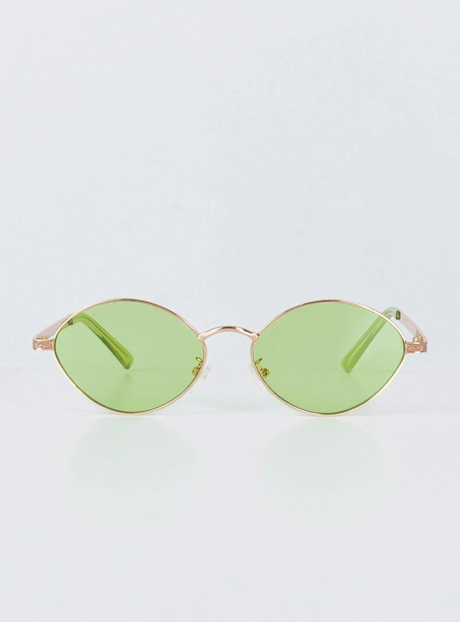 Accessories * | Princess Polly Harold Sunglasses Green