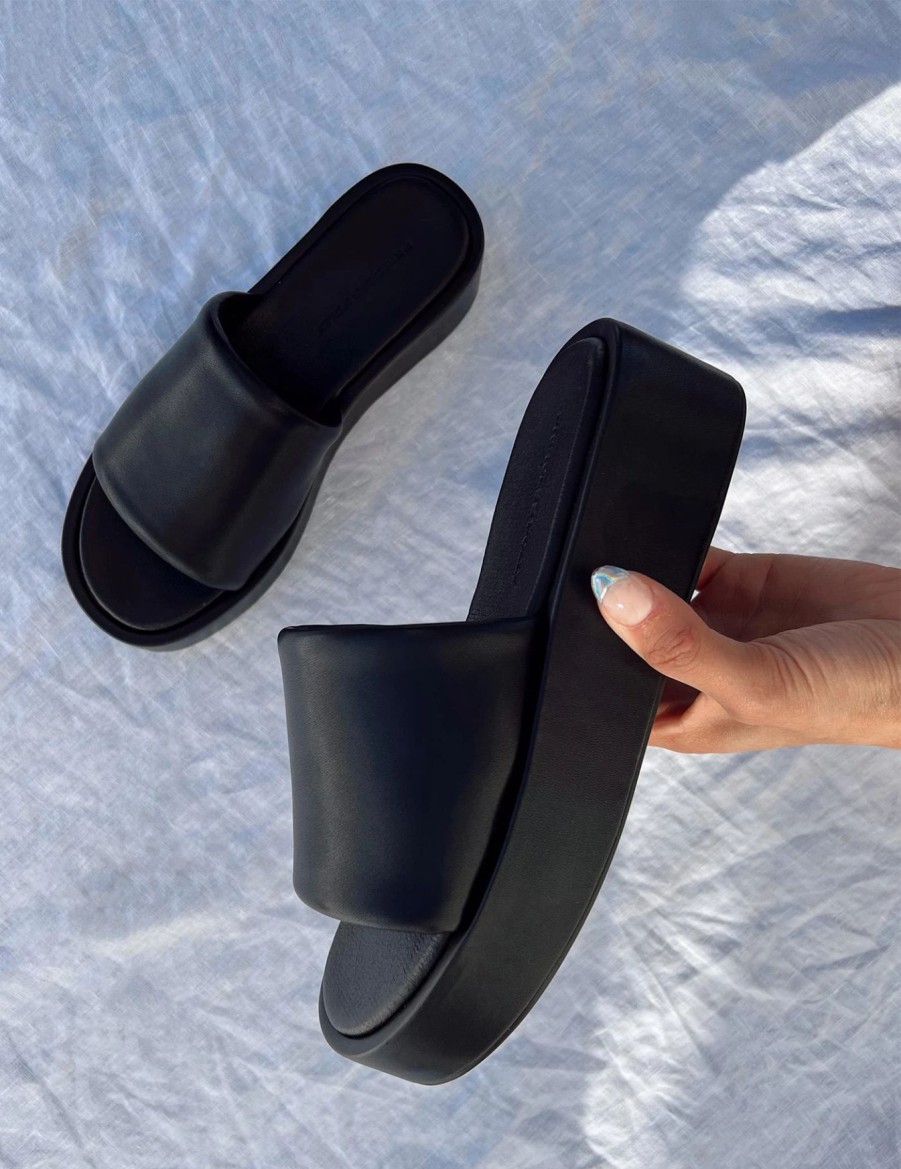 Shoes * | Princess Polly Satya Platform Sandals Black