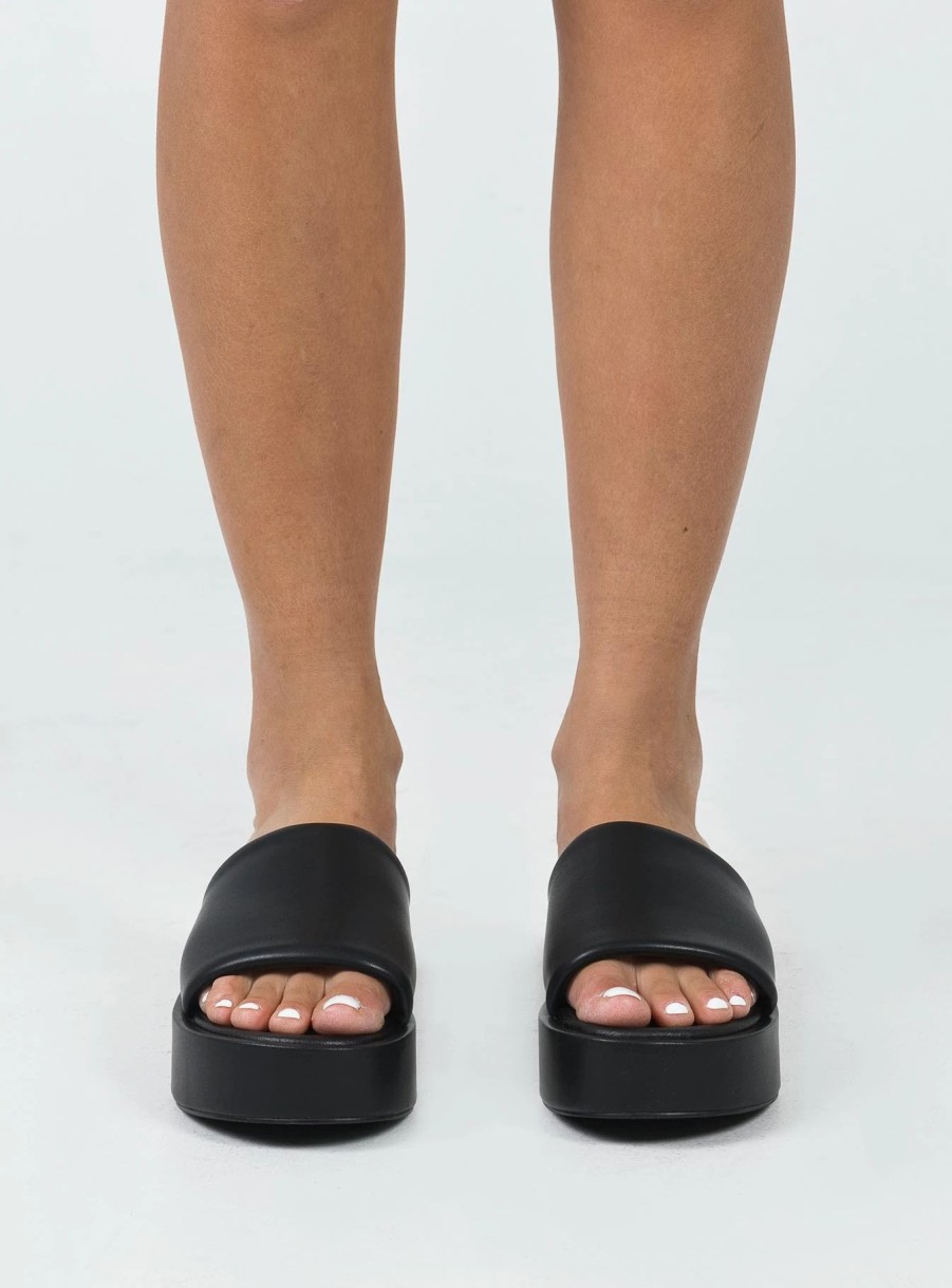 Shoes * | Princess Polly Satya Platform Sandals Black