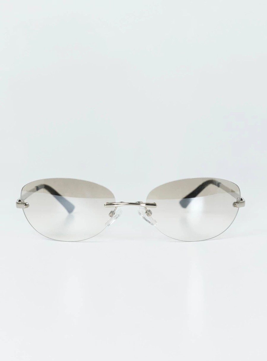 Accessories * | Princess Polly Maye Sunglasses Silver