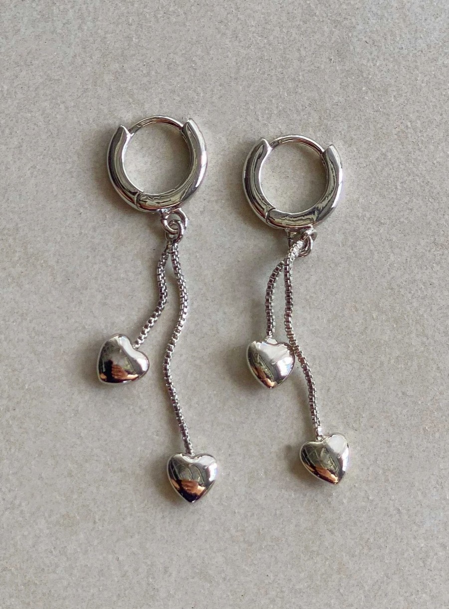 Accessories * | Princess Polly Lower Impact Voce Earrings Silver