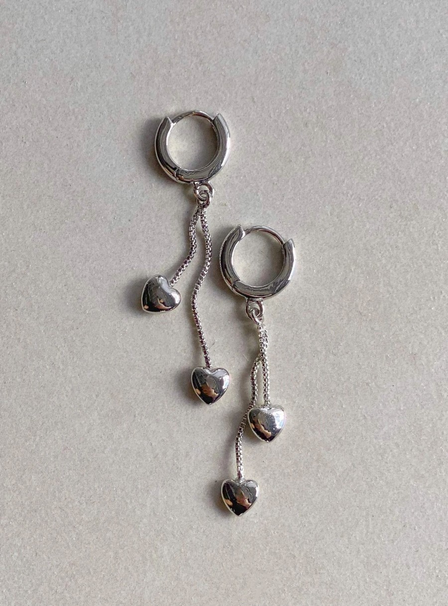 Accessories * | Princess Polly Lower Impact Voce Earrings Silver