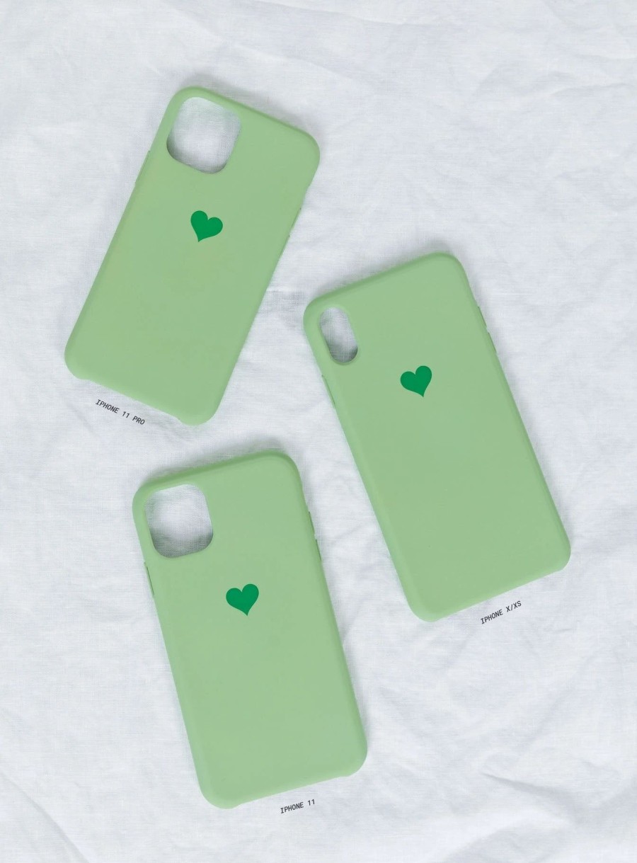 Accessories * | Princess Polly Lola Love Iphone Case Green