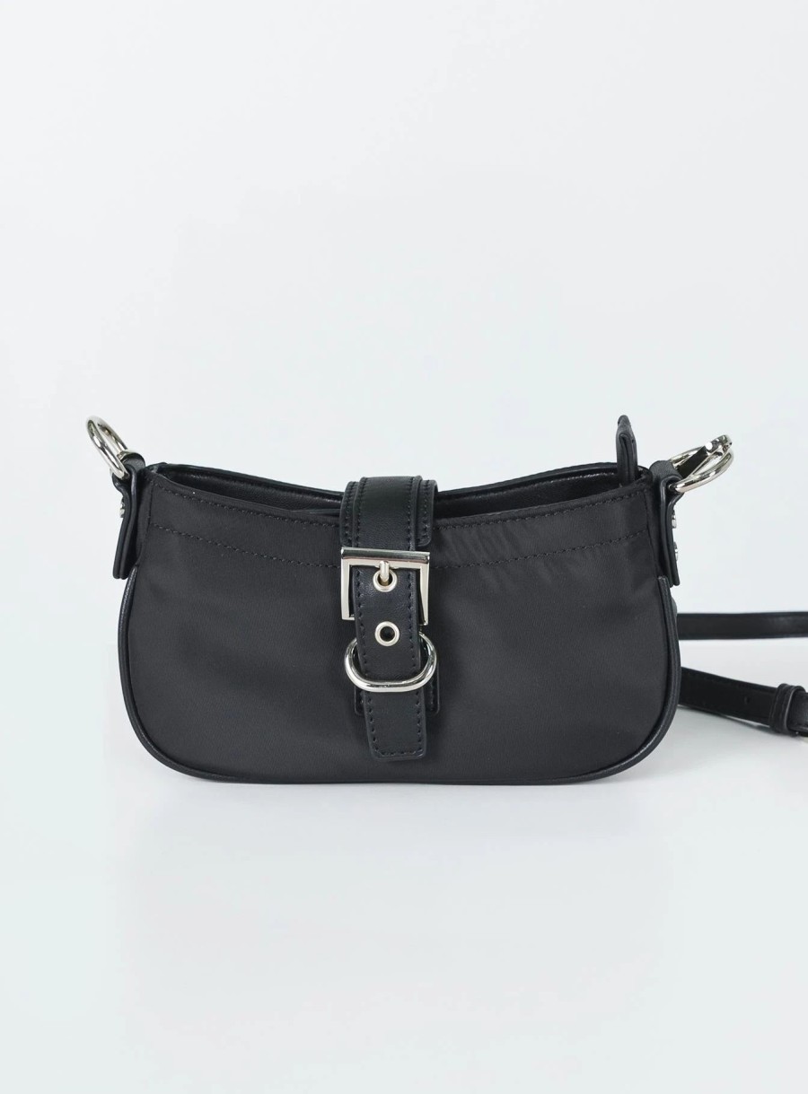 Accessories * | Princess Polly Casita Buckle Crossbody Bag Black