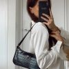 Accessories * | Peta And Jain Peta & Jain Piper Bag Black Croc