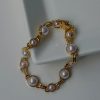 Accessories * | Princess Polly Lower Impact Delphina Pearl Bracelet Gold