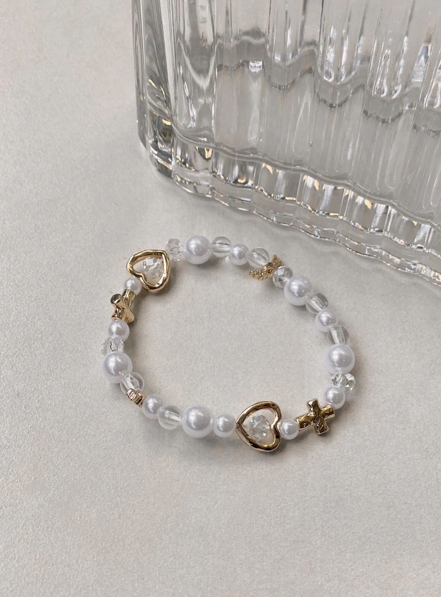 Accessories * | Princess Polly Ribeiro Bracelet Pearl Gold