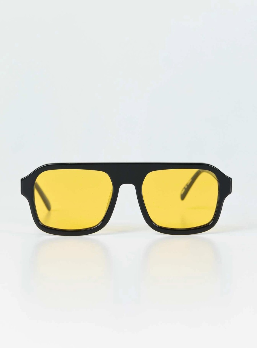 Accessories * | Princess Polly Hetley Sunglasses / Yellow Black