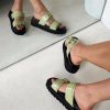 Shoes * | Princess Polly Ma Belle Sandals Matcha Croc Green