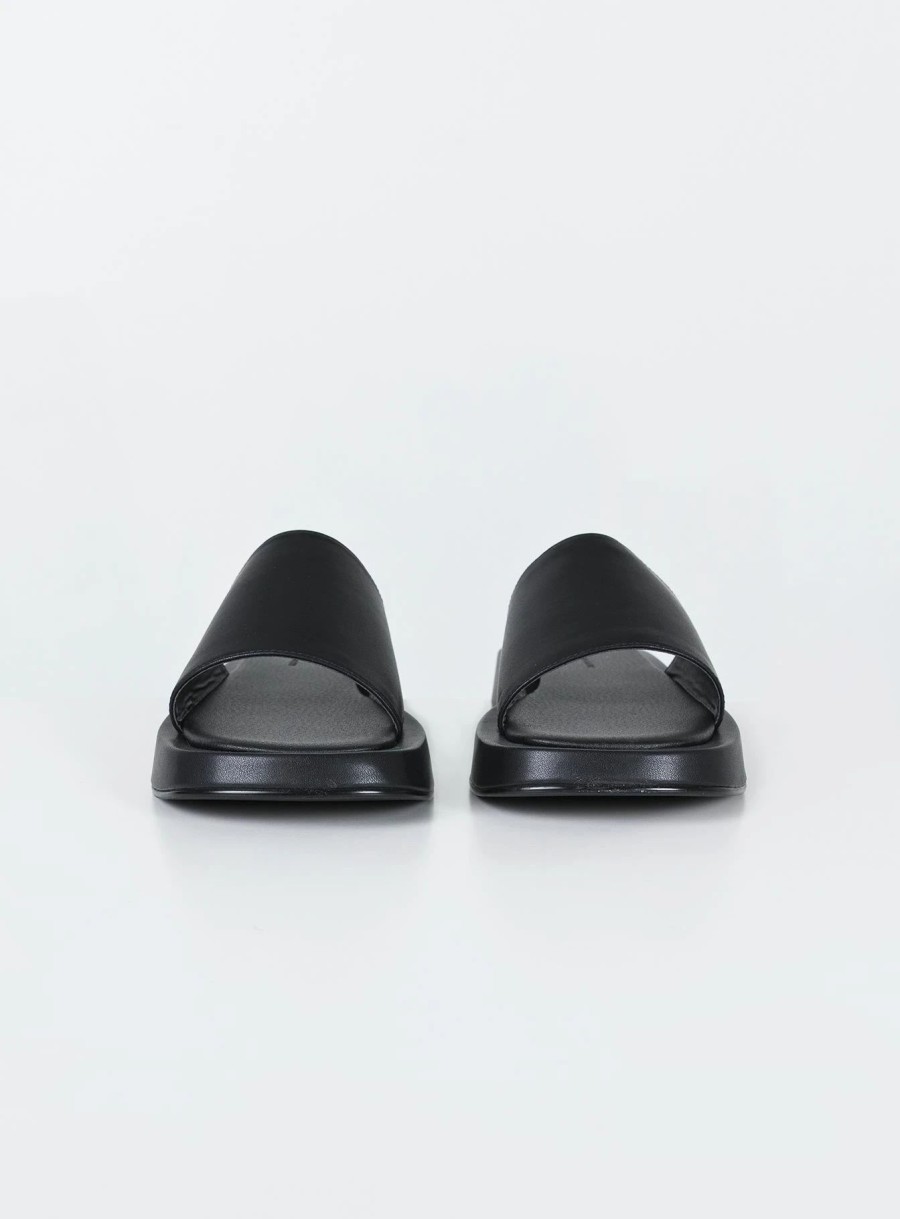 Shoes * | Princess Polly Lower Impact Madeira Sandals Black