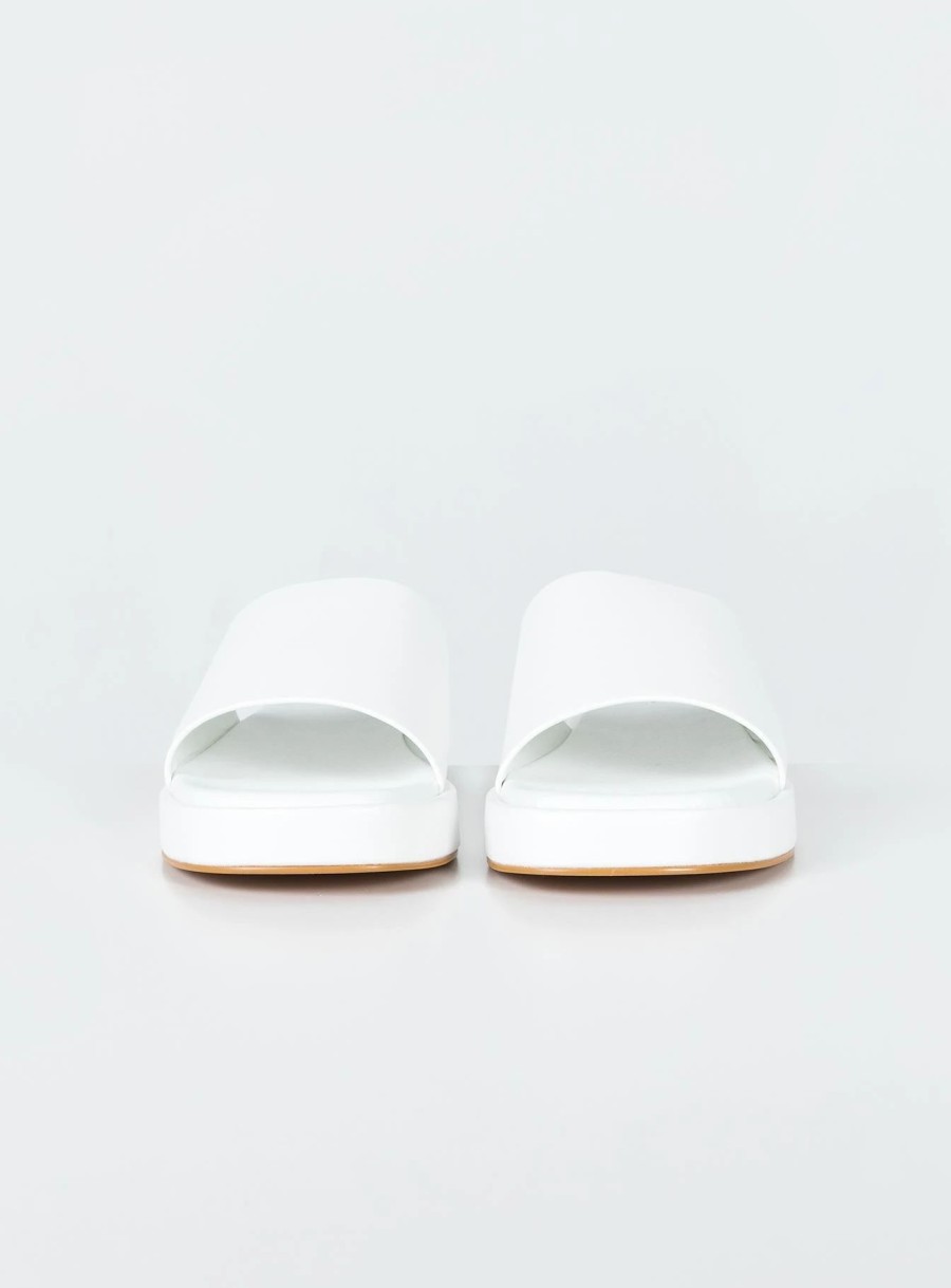 Shoes * | Princess Polly Lower Impact Delia Sandals White