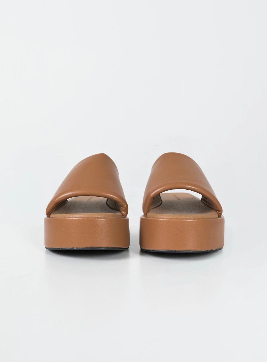 Shoes * | Princess Polly Satya Platform Sandals Latte Brown