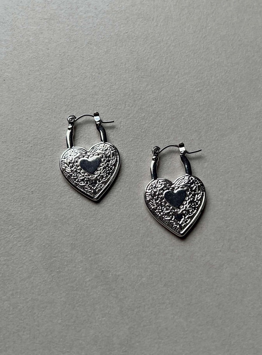 Accessories * | Princess Polly Lower Impact Classic Moments Earrings Silver