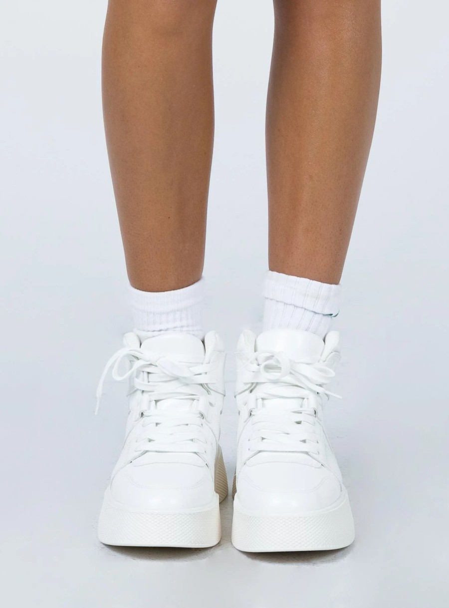 Shoes * | Princess Polly Kick On Sneakers White