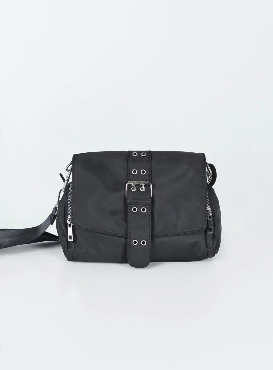 Accessories * | Princess Polly Julietta Utility Crossbody Shoulder Bag Black