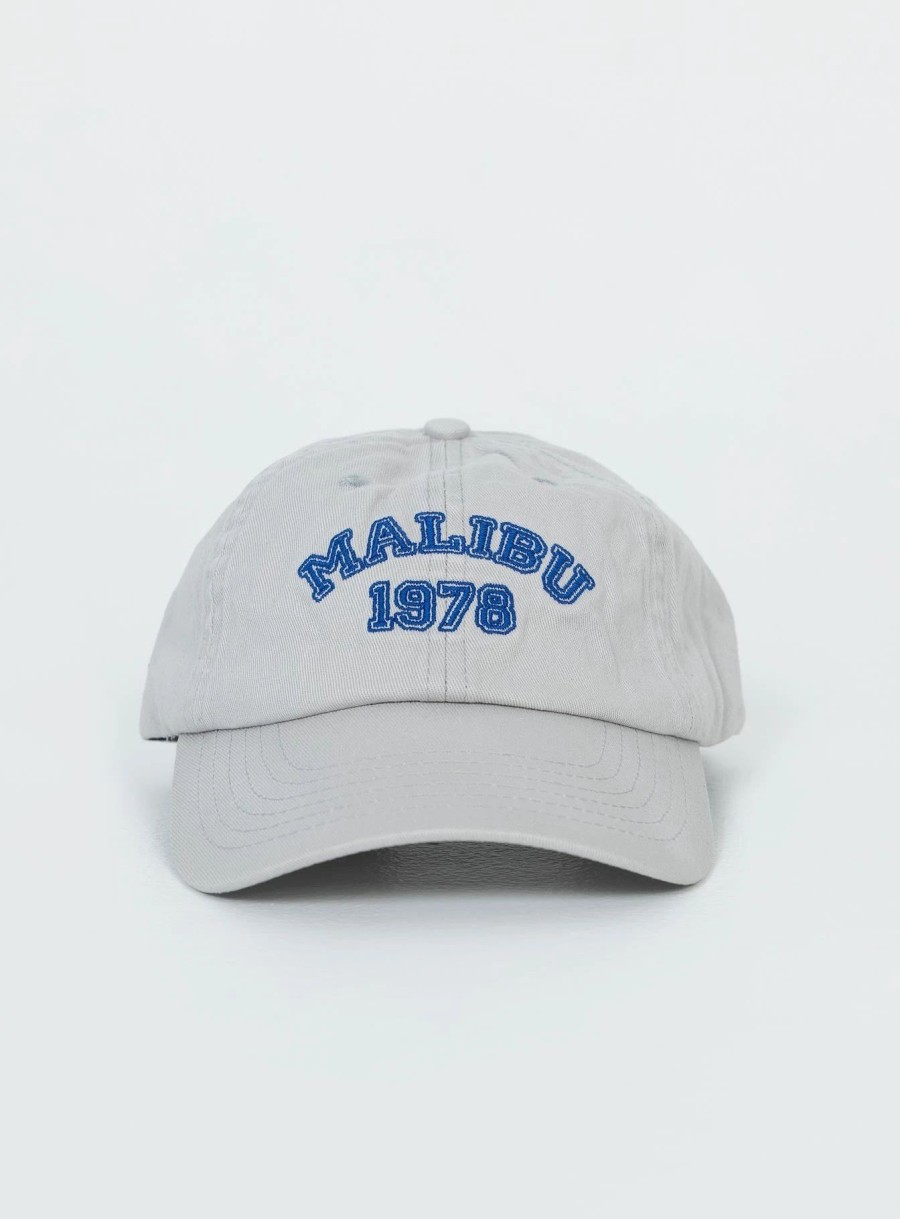 Accessories * | Princess Polly Malibu 1978 Dad Cap Grey