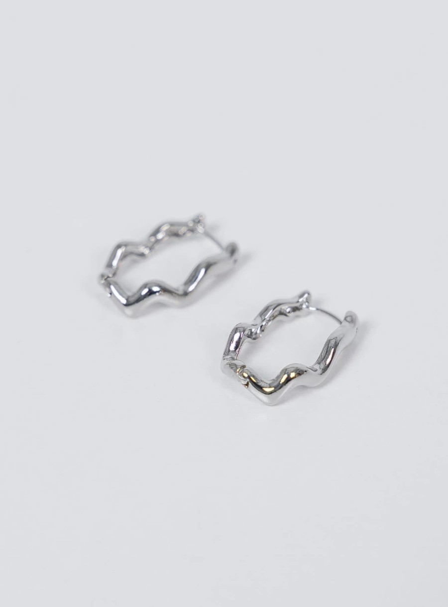 Accessories * | Princess Polly Lower Impact Melvin Earrings Silver