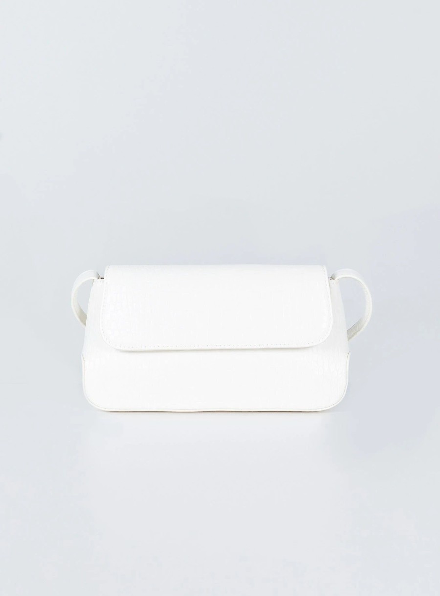 Accessories * | Princess Polly Rosetta Bag Croc White