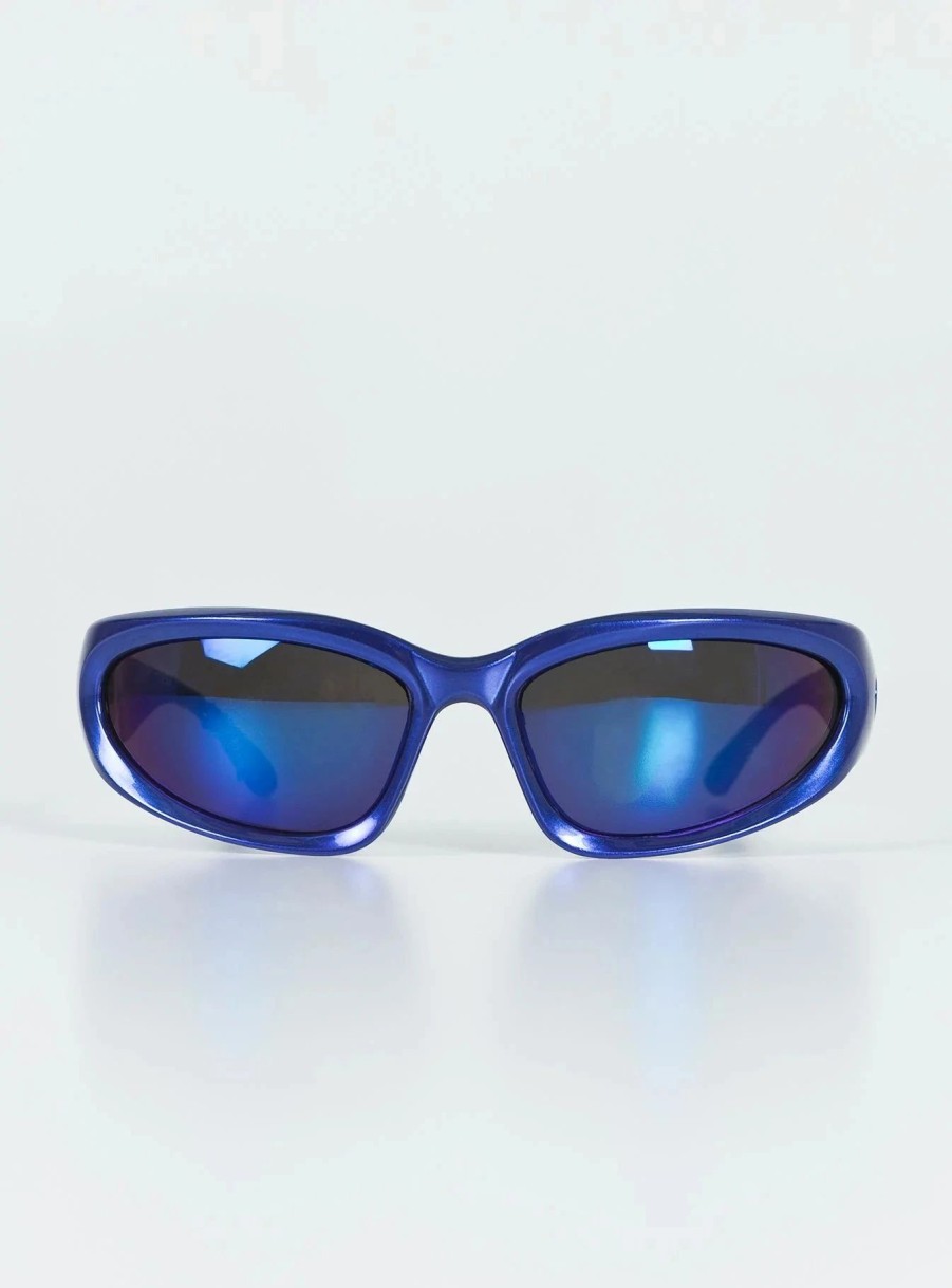 Accessories * | Princess Polly Darcie Sunglasses Blue