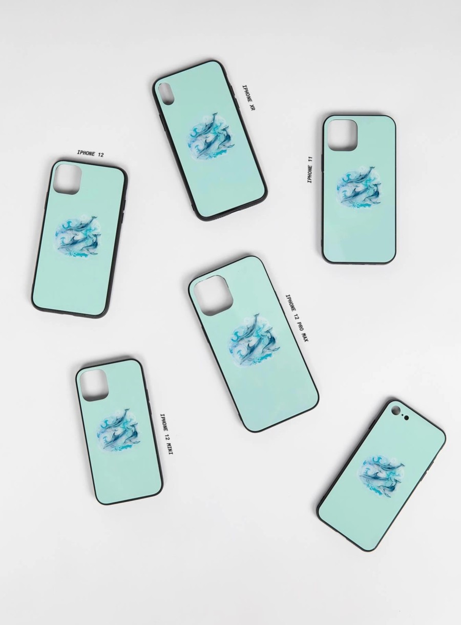 Accessories * | Princess Polly Dolphin Love Iphone Case Blue