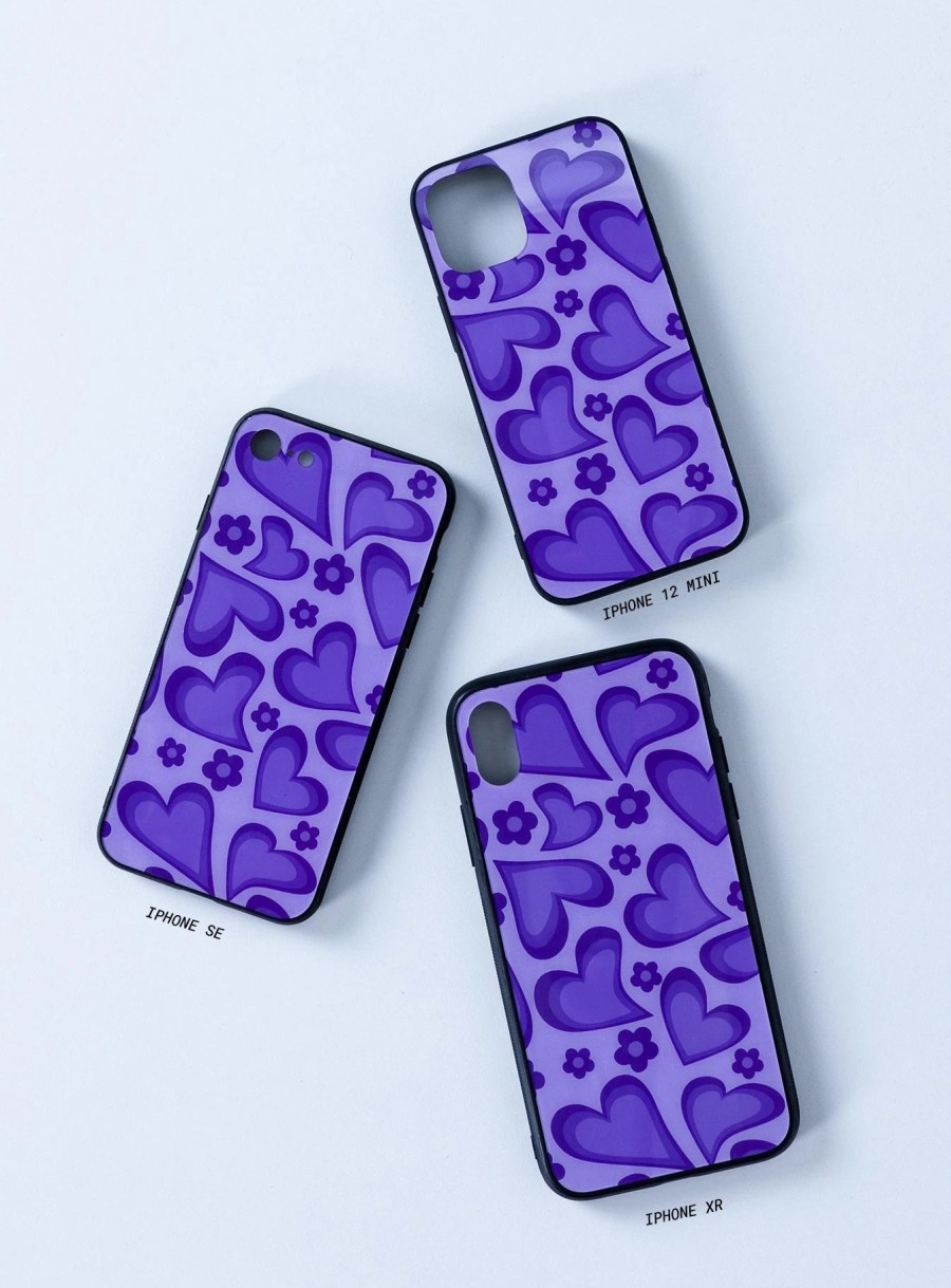 Accessories * | Princess Polly Skip A Beat Iphone Case Purple