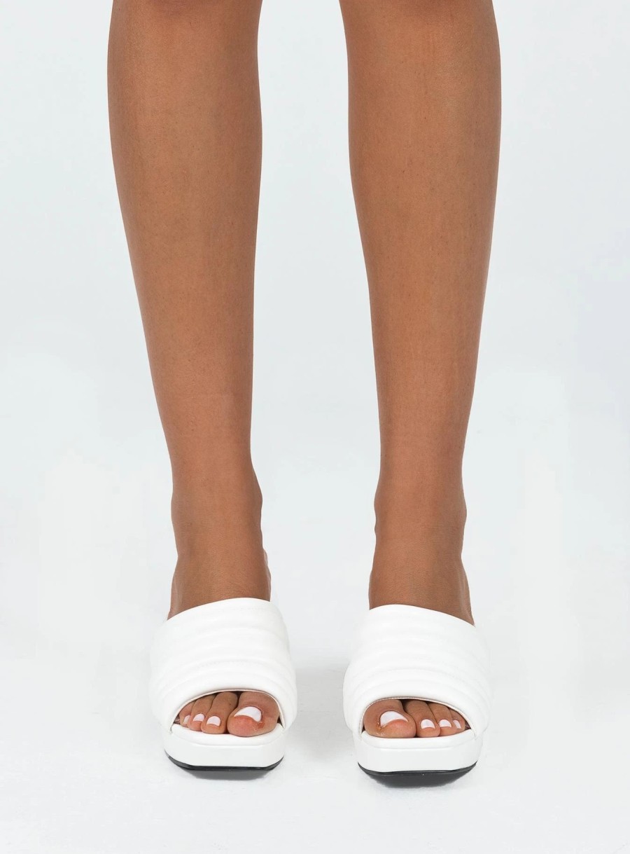 Shoes * | Therapy Euphoria Heels White