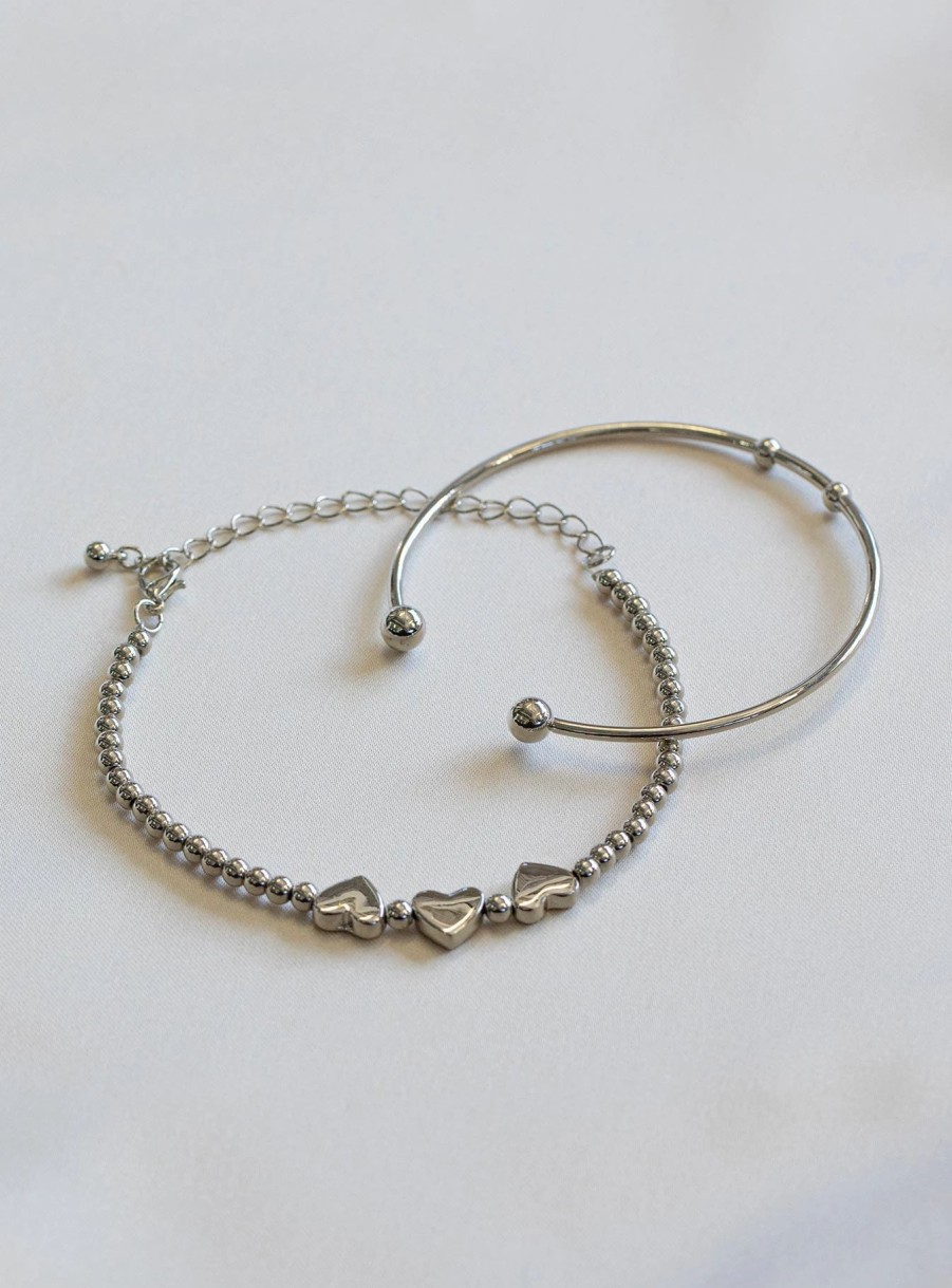 Accessories * | Princess Polly Lower Impact Balwyn Bracelet Silver