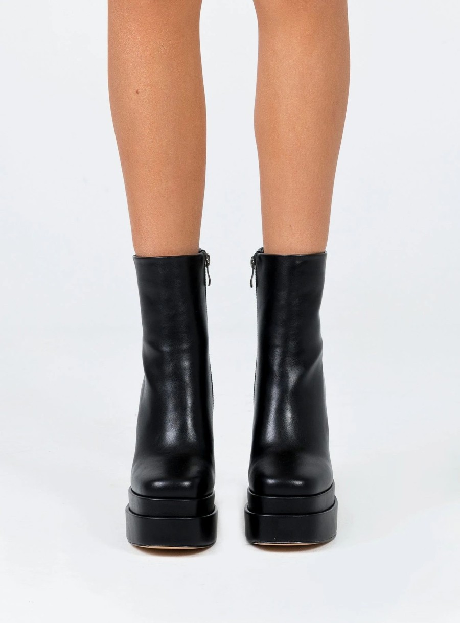 Shoes * | Princess Polly Last Time Boots Black