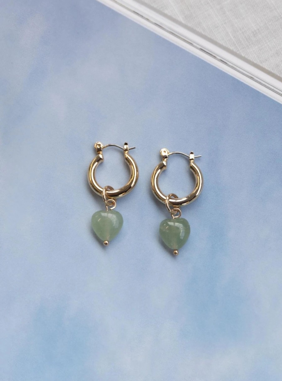 Accessories * | Princess Polly Breaking Hearts Earrings Green