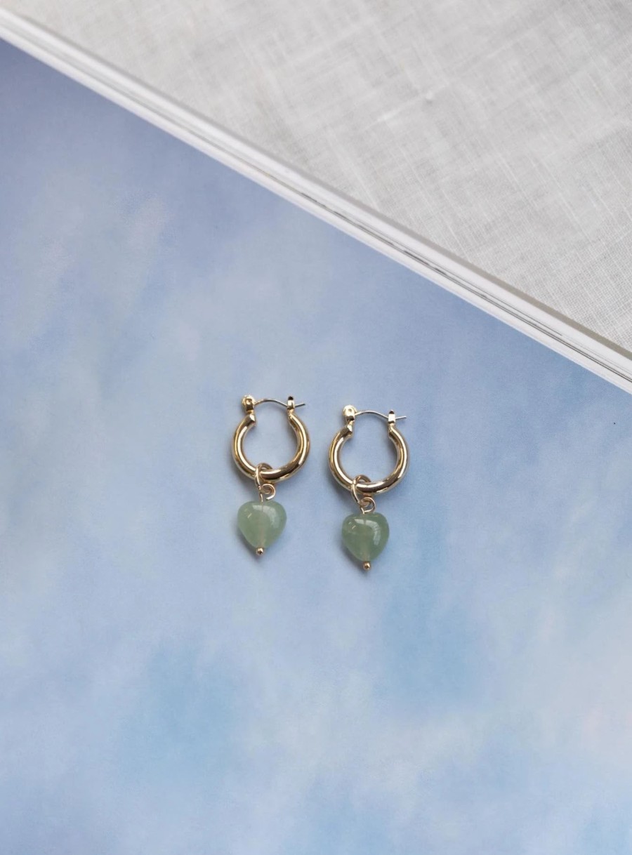 Accessories * | Princess Polly Breaking Hearts Earrings Green