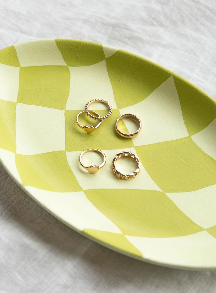 Accessories * | Princess Polly Spade Ring Set Gold