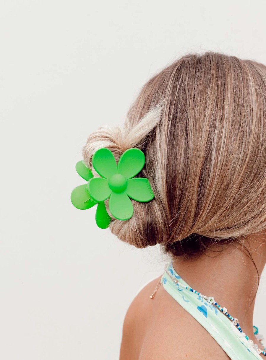 Accessories * | Princess Polly Last Summer Hair Clip Green