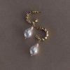 Accessories * | Princess Polly Jaxson Pearl Drop Earrings Gold