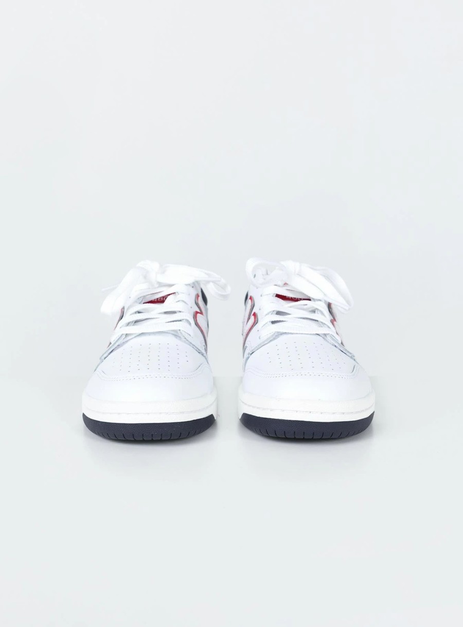 Shoes * | New Balance 480 White / Navy / Red