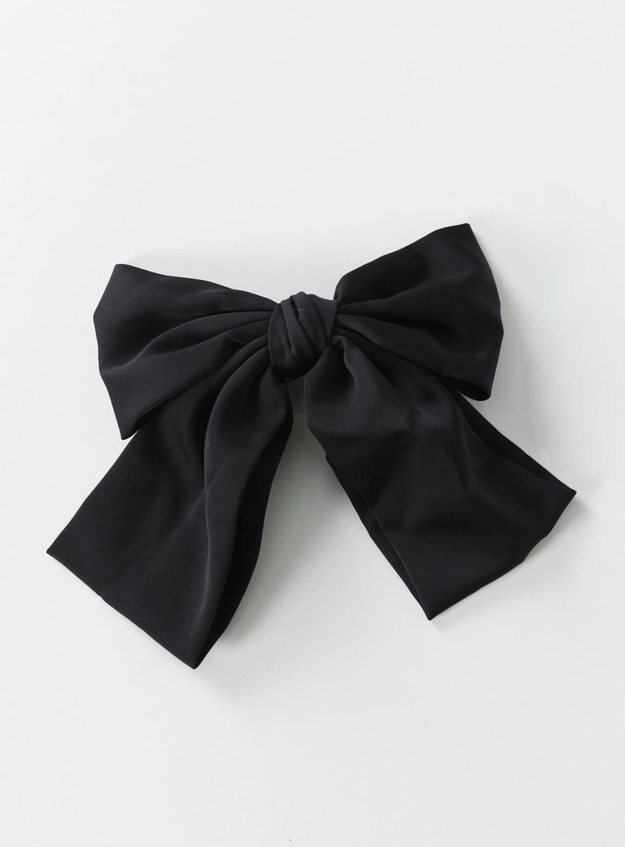 Accessories * | Princess Polly Walters Hair Bow Black