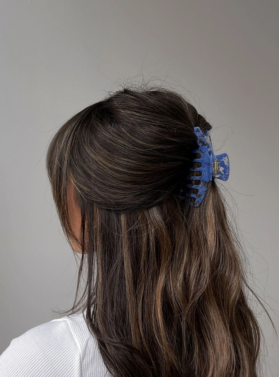 Accessories * | Princess Polly High Summer Hair Clip Blue / Clear