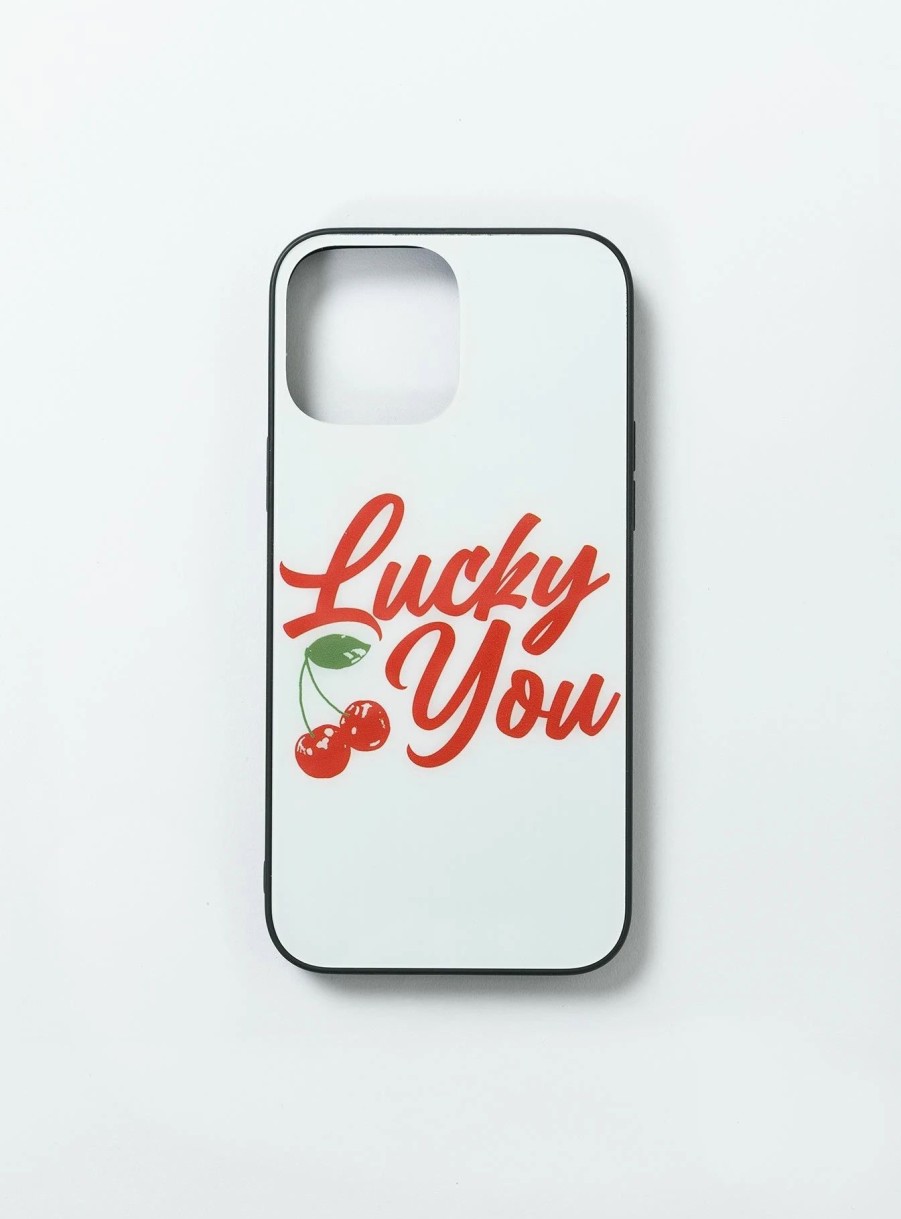 Accessories * | Princess Polly Lucky You Iphone Case White