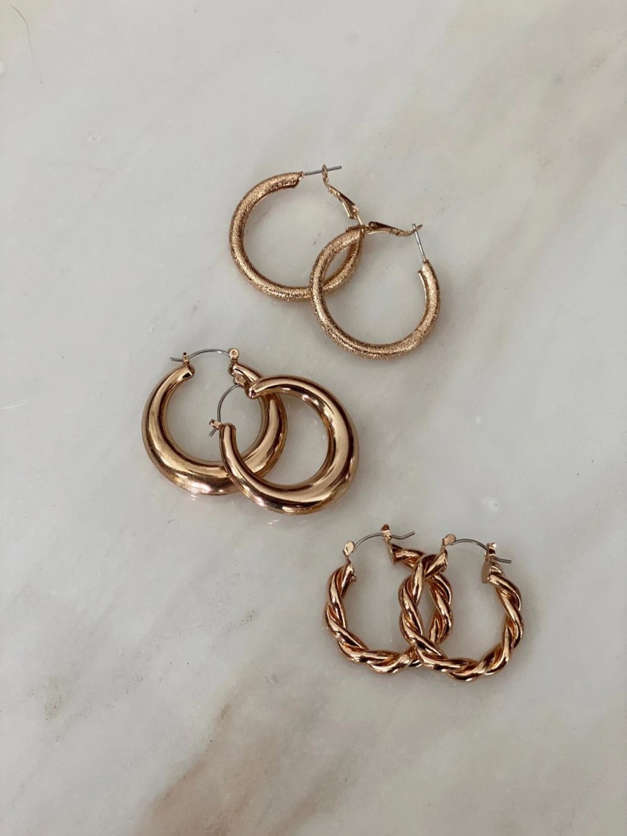 Accessories * | Princess Polly Lower Impact Ciara Earring Set Gold