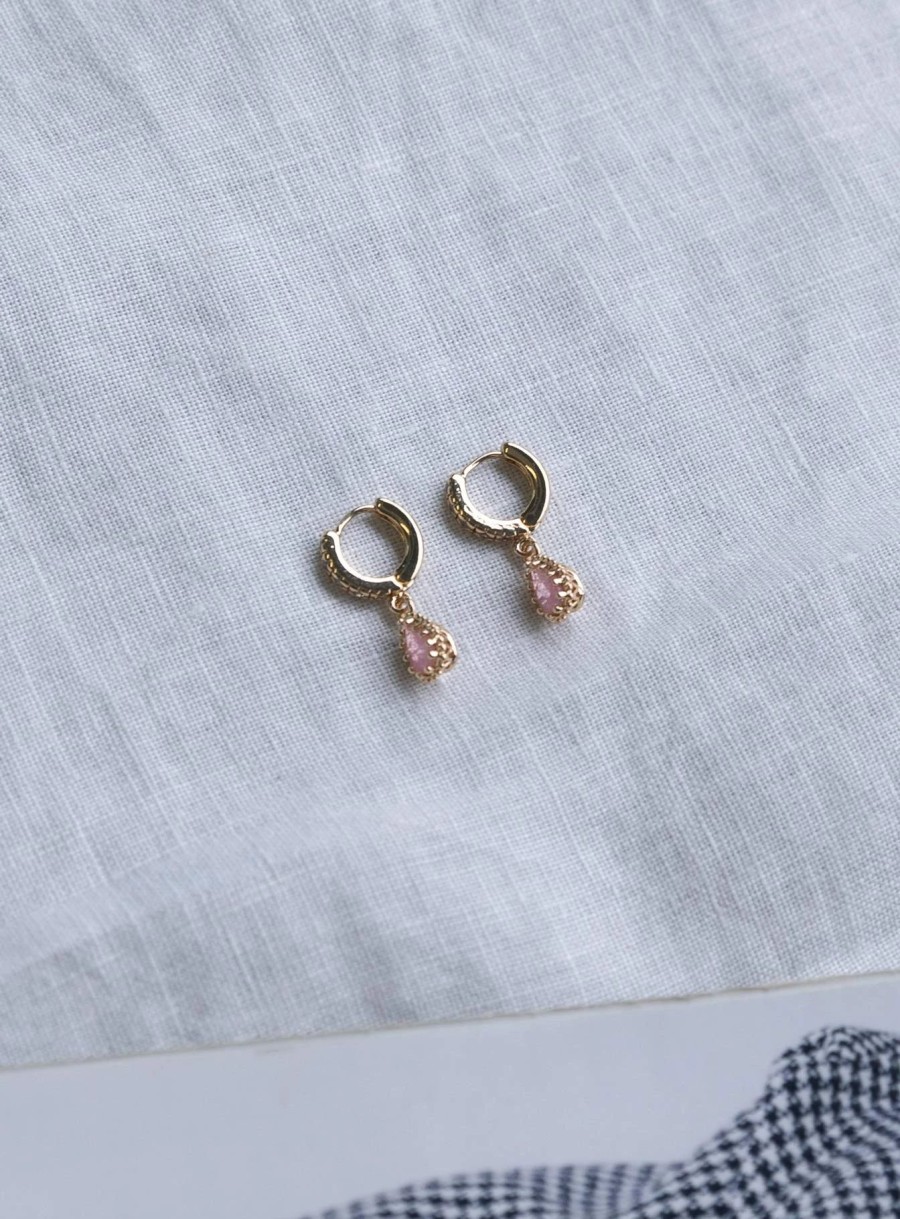 Accessories * | Princess Polly Ice Queen Earrings Gold / Pink