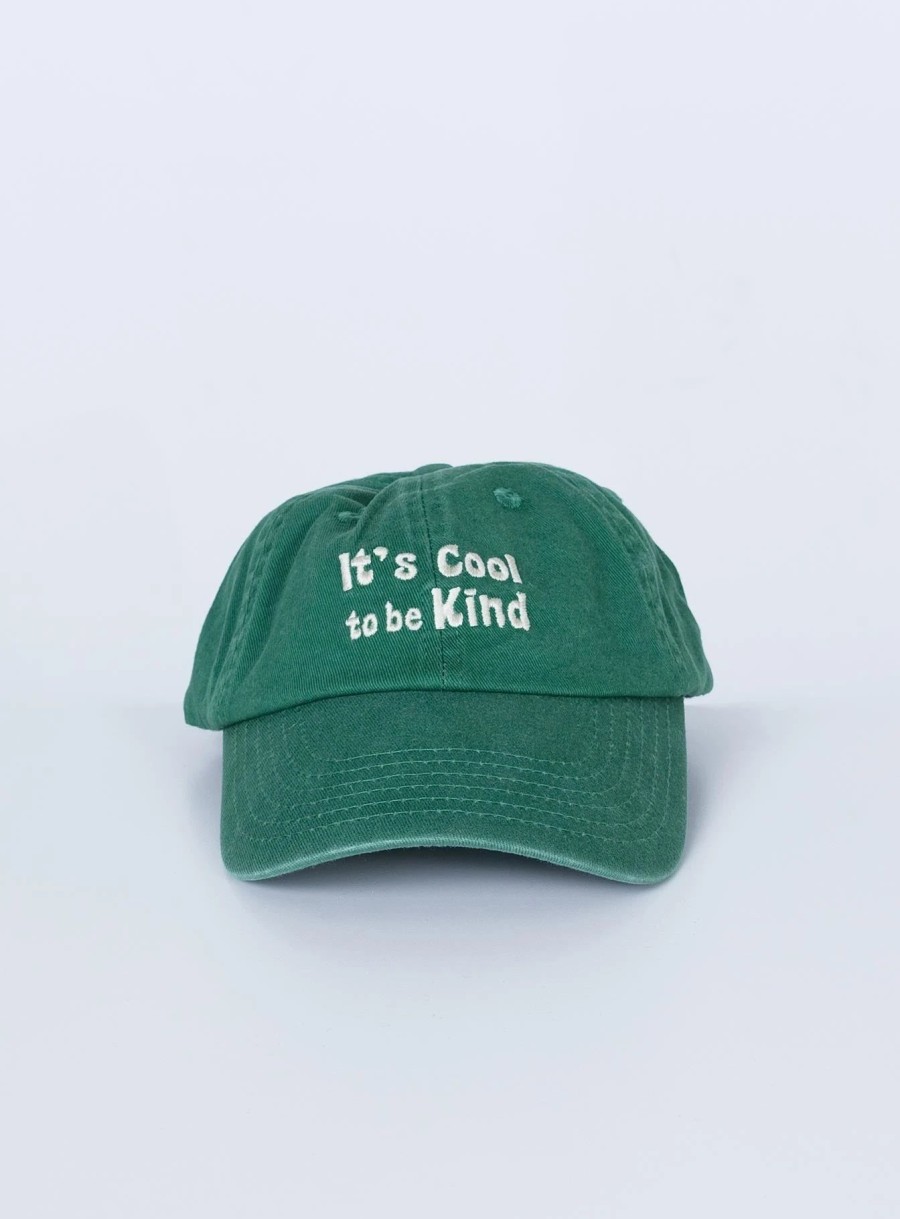 Accessories * | Princess Polly Cool To Be Kind Cap Green