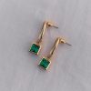 Accessories * | Princess Polly Lower Impact Rane Earrings / Green Gold