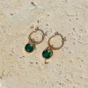 Accessories * | Princess Polly Hollis Earrings / Green Gold