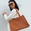 Accessories * | Princess Polly Wendell Corduroy Tote Brown